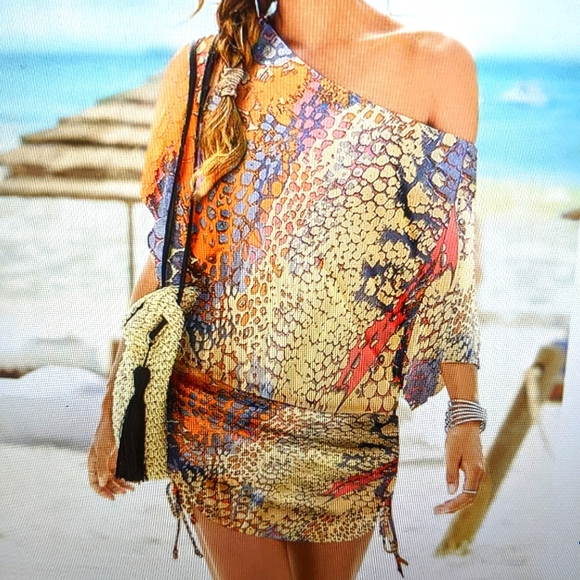 VENUS Dresses & Skirts - Venus banded convertible dress -  abstract mirage pattern - Small - cover-up
